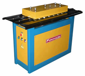 HVAC Duct Manufacturing Equipment Lock Former Machines can form profiles such as Right Angle Flange Seam, Double Seam ( Acme Seam), Drive Cleat, Plain Seam, Standing Seam