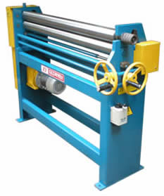 Three Roll Bending Machine are built primarily for sheet metal fabrication & HVAC Duct Fabrication works